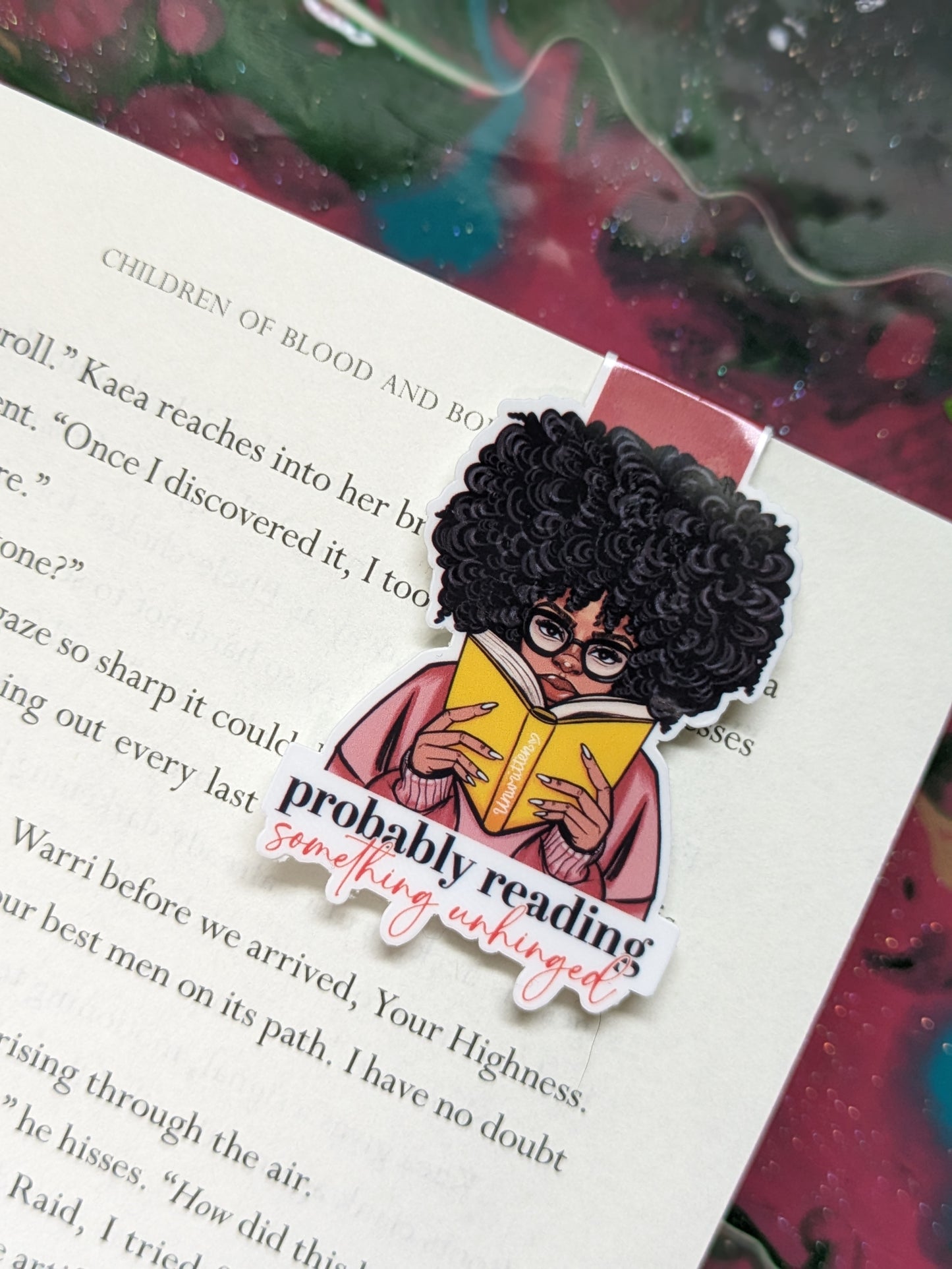 Probably Reading Magnetic Bookmark