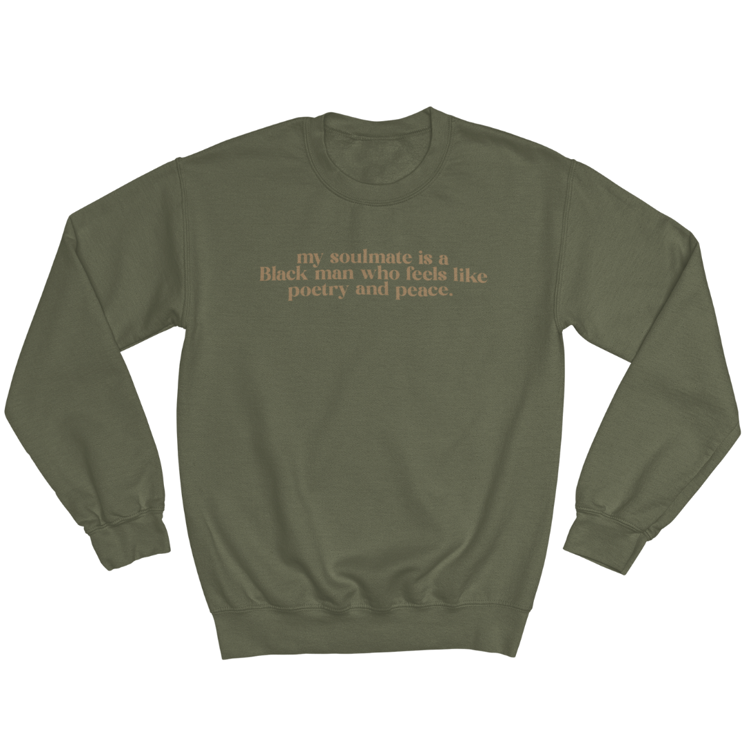 poetry + peace Crewneck Sweatshirt