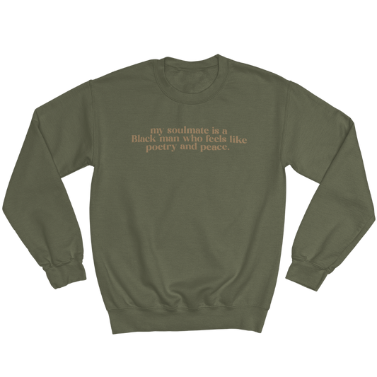 poetry + peace Crewneck Sweatshirt