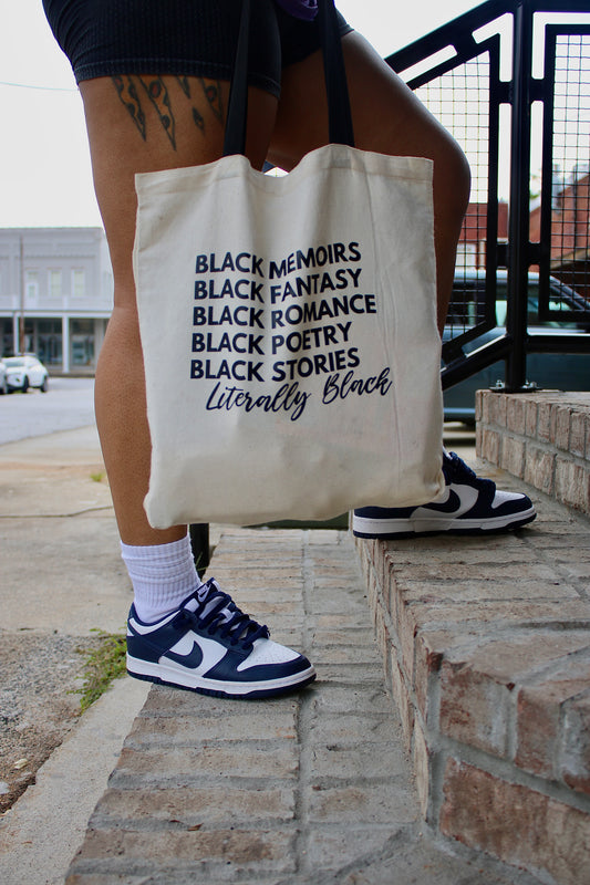 Black Lit Tote Bag