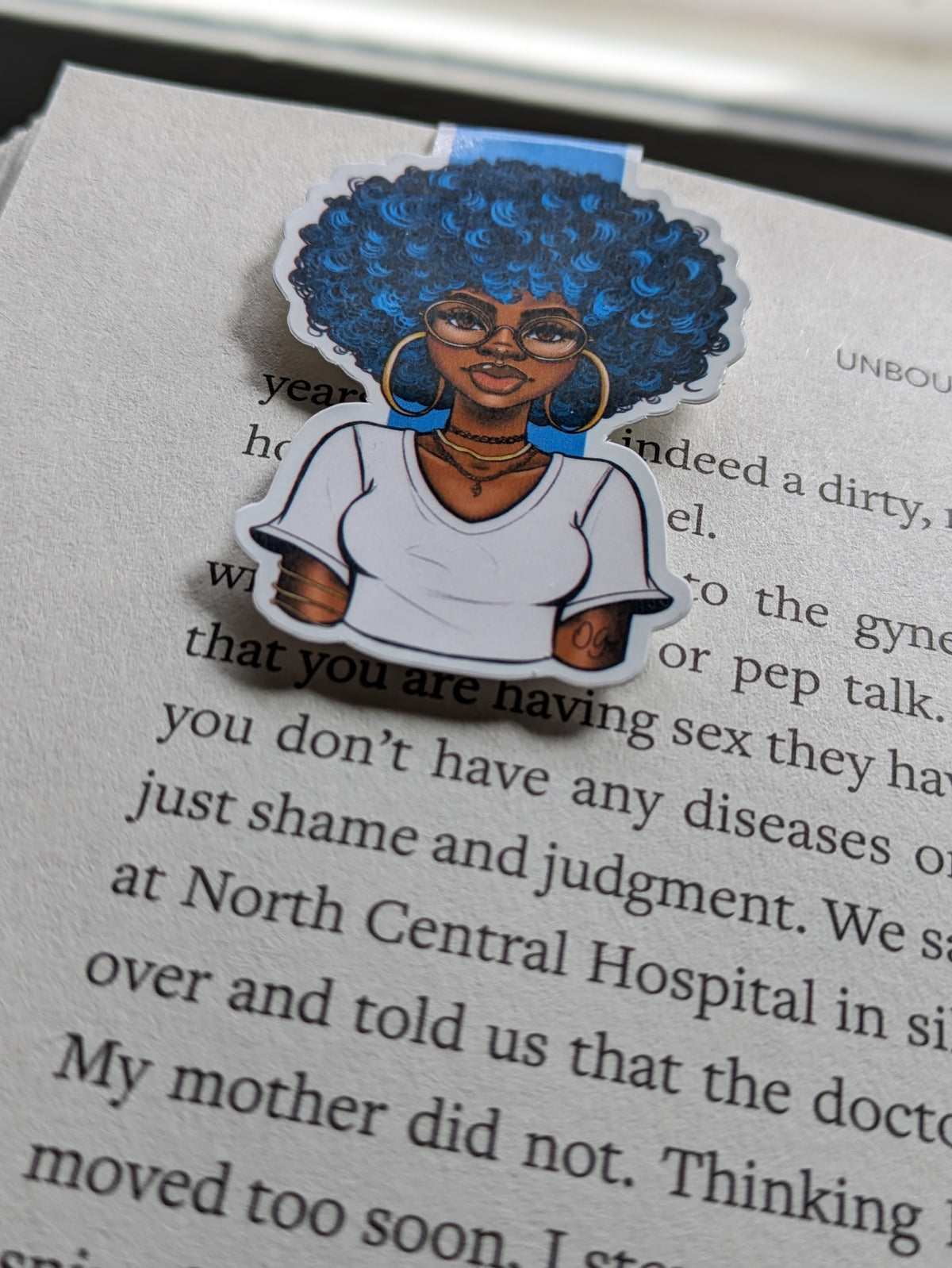 Blu Magnetic Bookmark