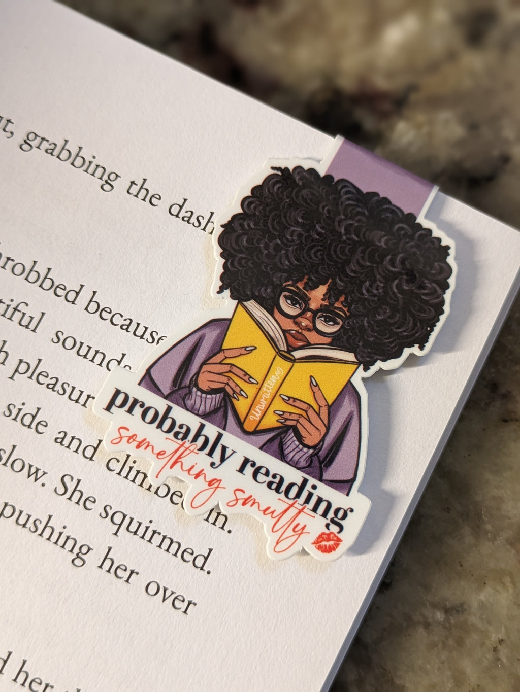 Probably Reading Magnetic Bookmark