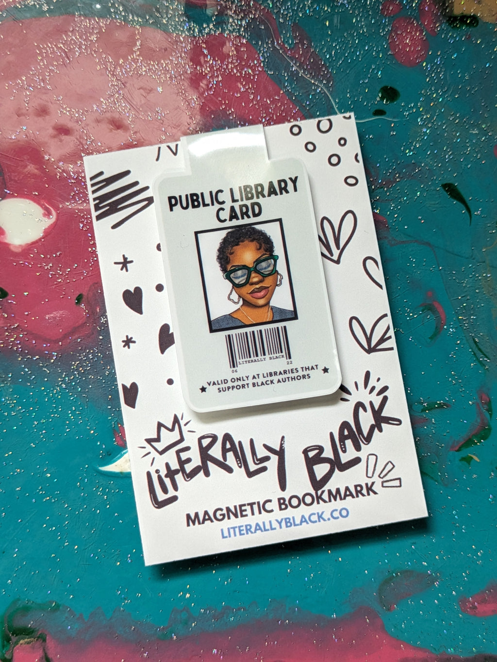 Public Library Card Magnetic Bookmark