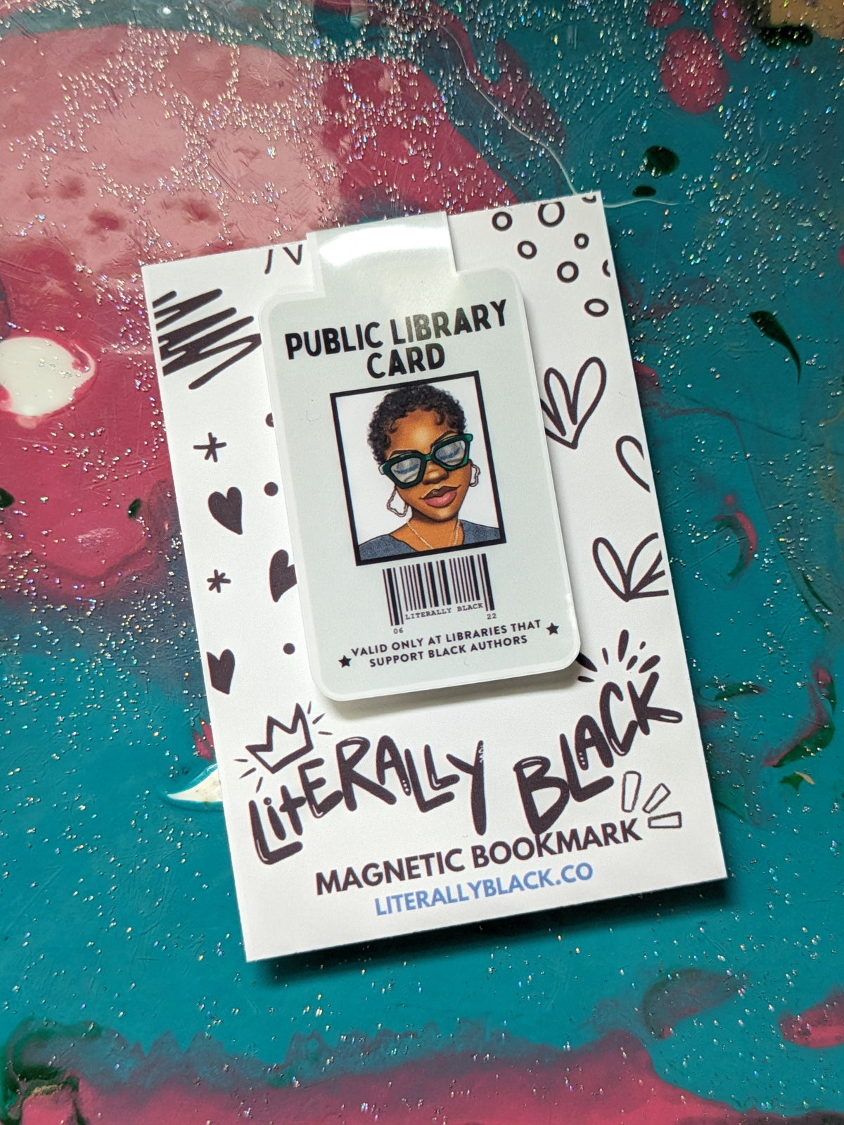 Public Library Card Magnetic Bookmark