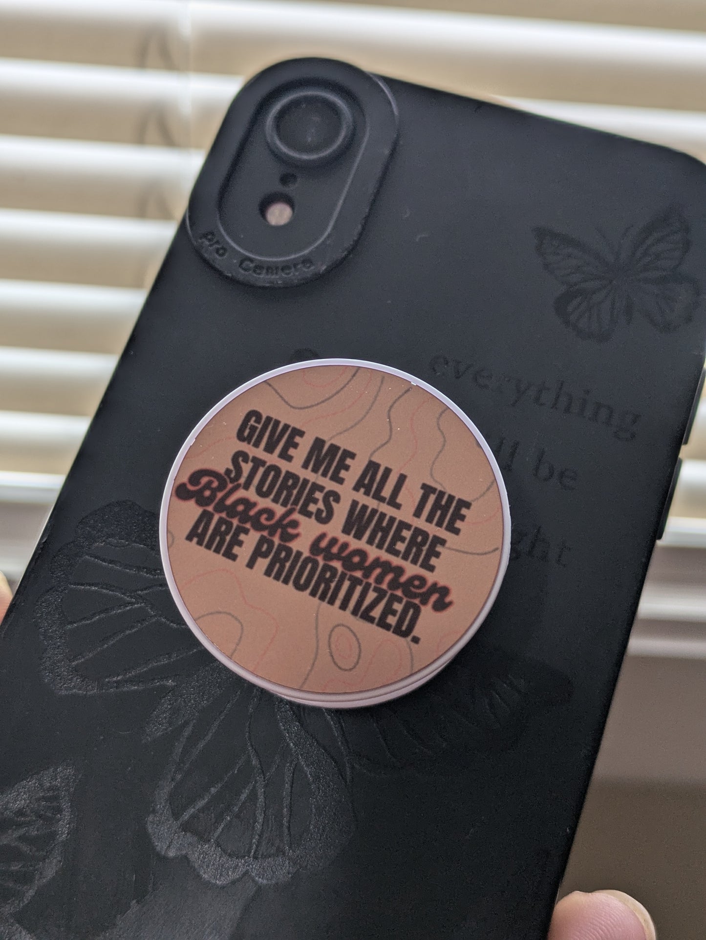 Literally Black Popsockets