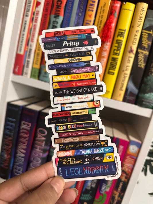Literally Black Stack Bookmark