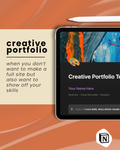 Creative Portfolio Template | Notion Portfolio Template for Illustrators, Designers & Artists