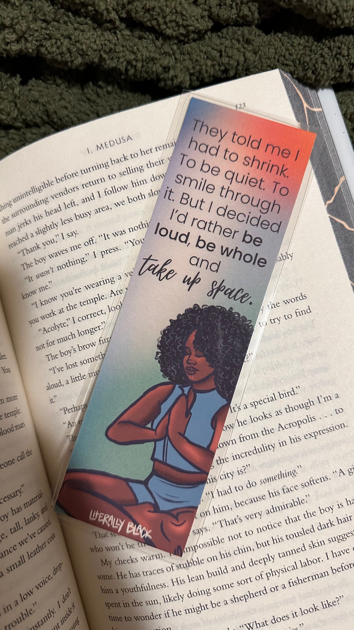 Take Up Space Bookmark