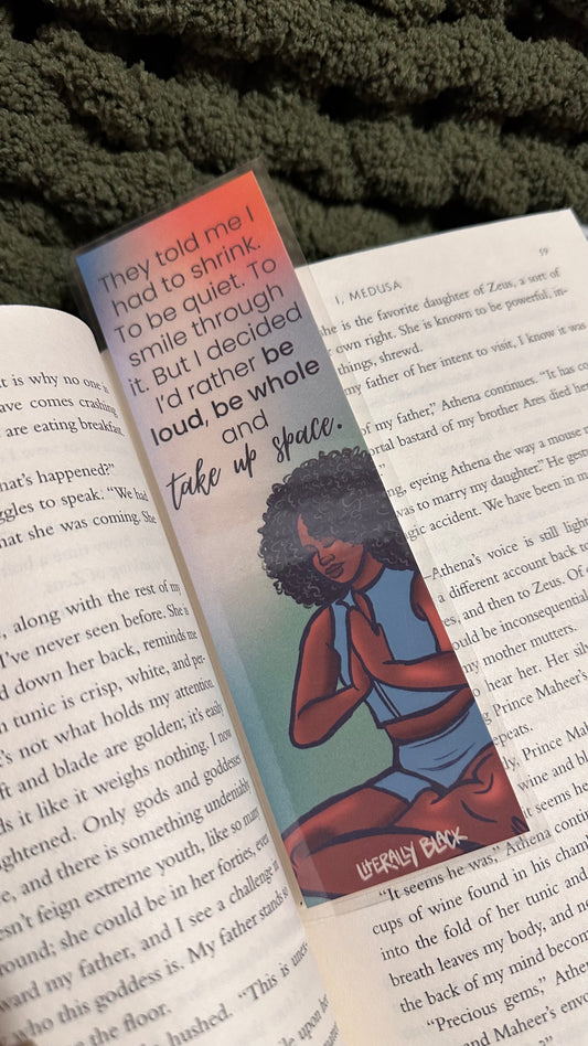 Take Up Space Bookmark