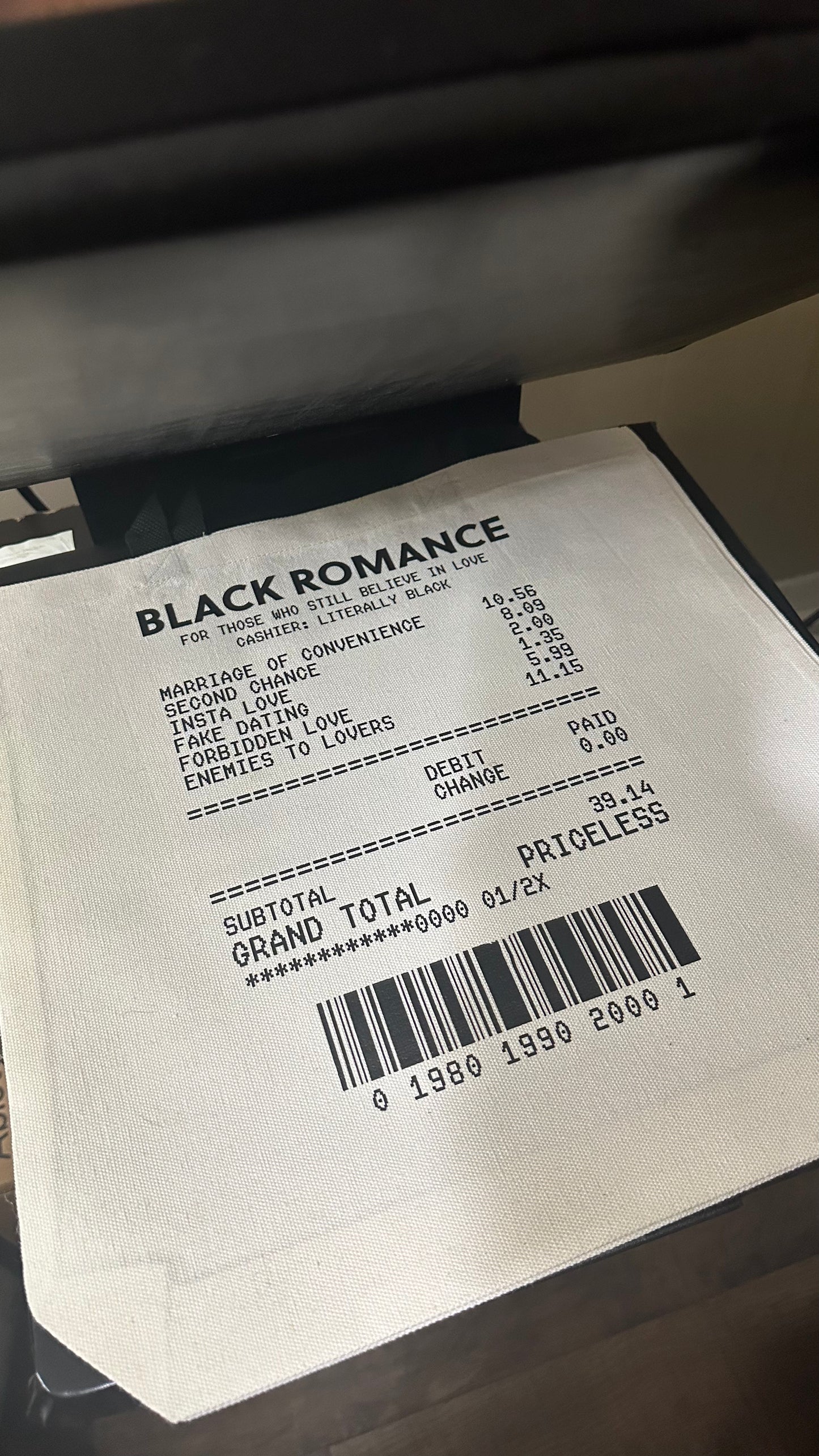 Love, Itemized Tote Bag