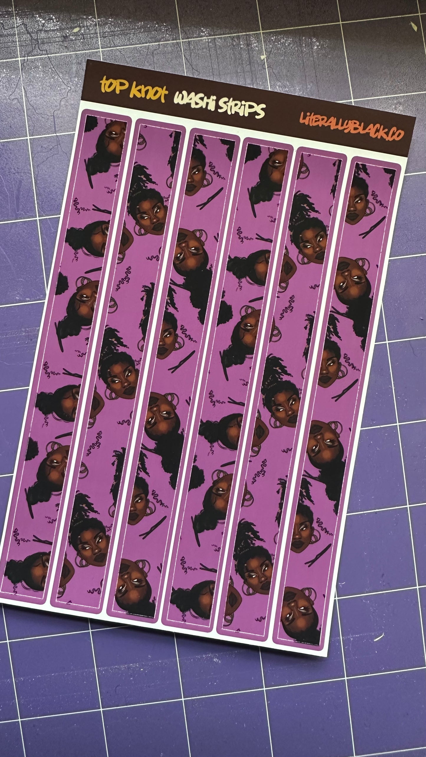 Top Knot Washi Strips