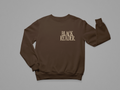 BLACK READERS Embroidered Crewneck Sweatshirt