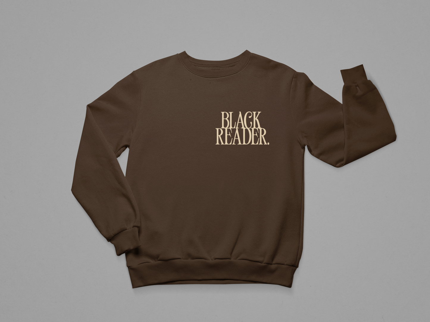 BLACK READERS Embroidered Crewneck Sweatshirt