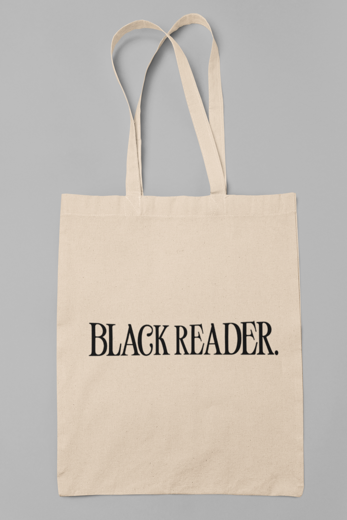 BLACK READERS. Embroidered Tote Bag