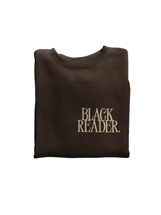 BLACK READERS Embroidered Crewneck Sweatshirt