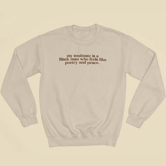 poetry + peace Crewneck Sweatshirt