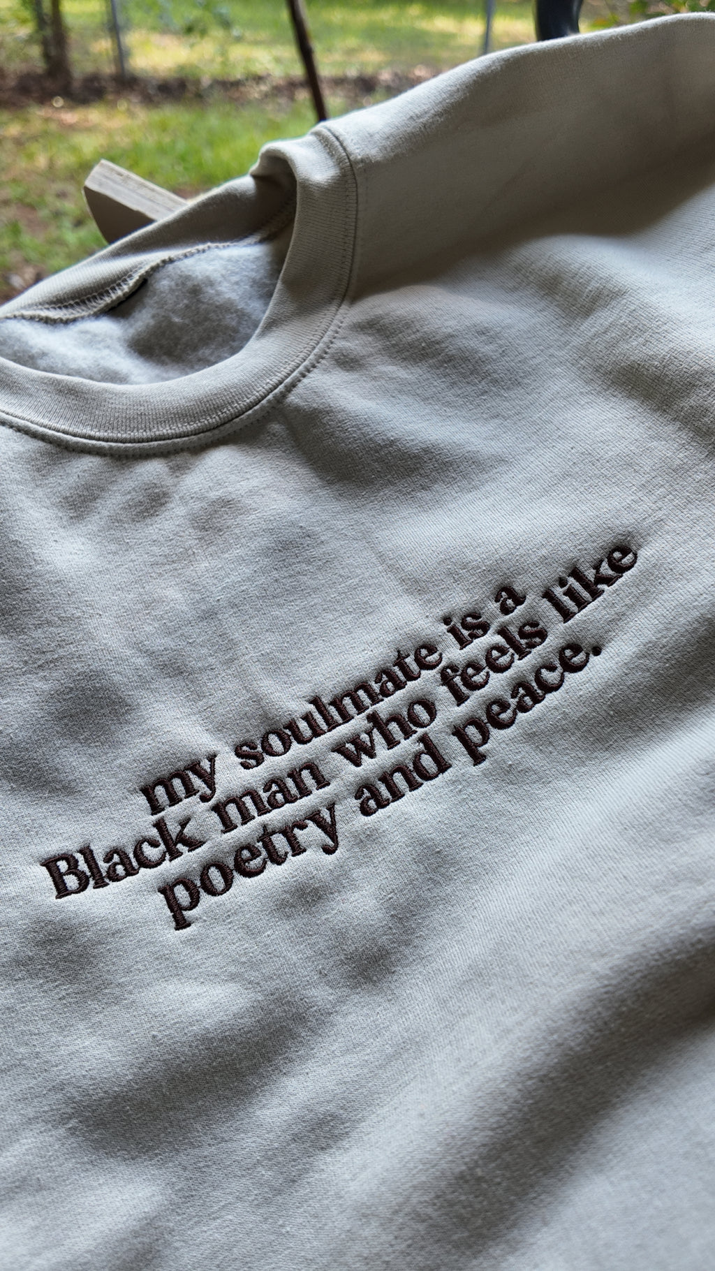 poetry + peace Crewneck Sweatshirt