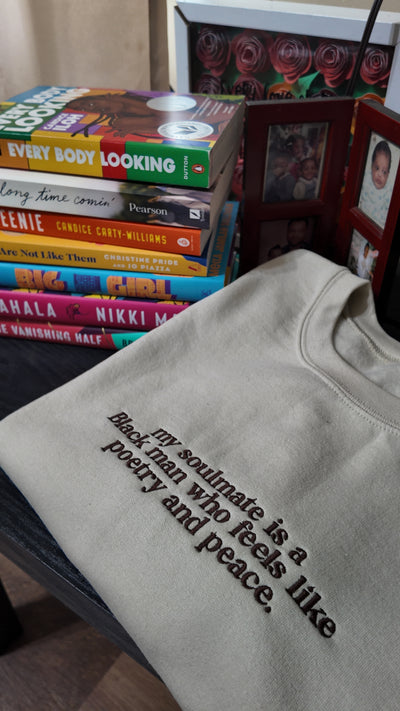 poetry + peace Crewneck Sweatshirt